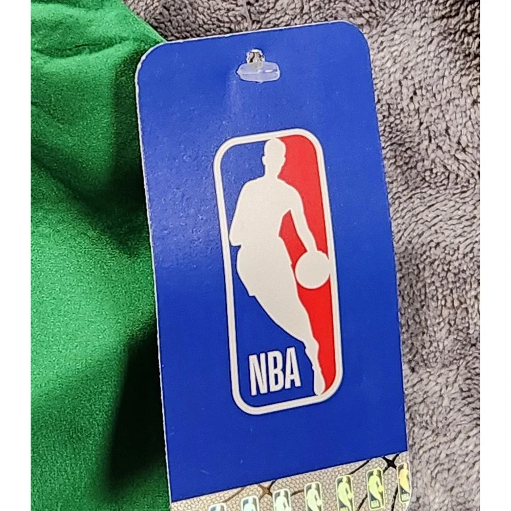 Boston Celtics Jacket Mens Medium Green 1/4 Zip Pullover Textured NBA Ultra Game